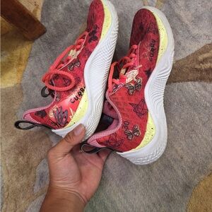 Under Armour Kids Red and Black Sneakers